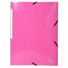 Gumis, mappa, karton, A4, EXACOMPTA "Iderama", pink